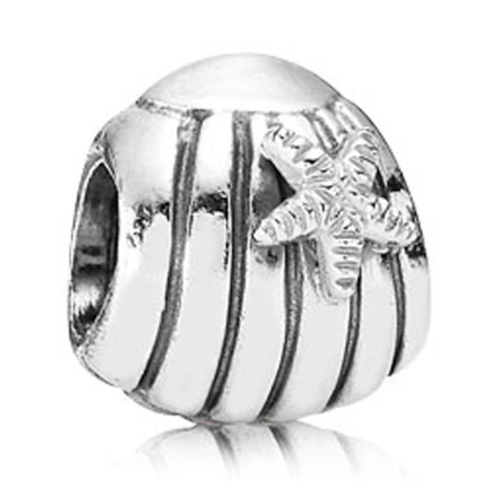 Authentic Pandora Retired Sea Shell S925 Ale Sterling Silver Charm